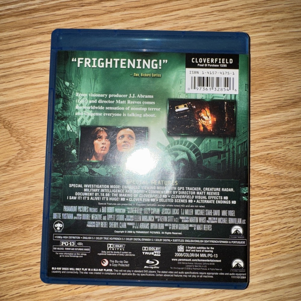 Cloverfield (Blu-ray, 2008)
